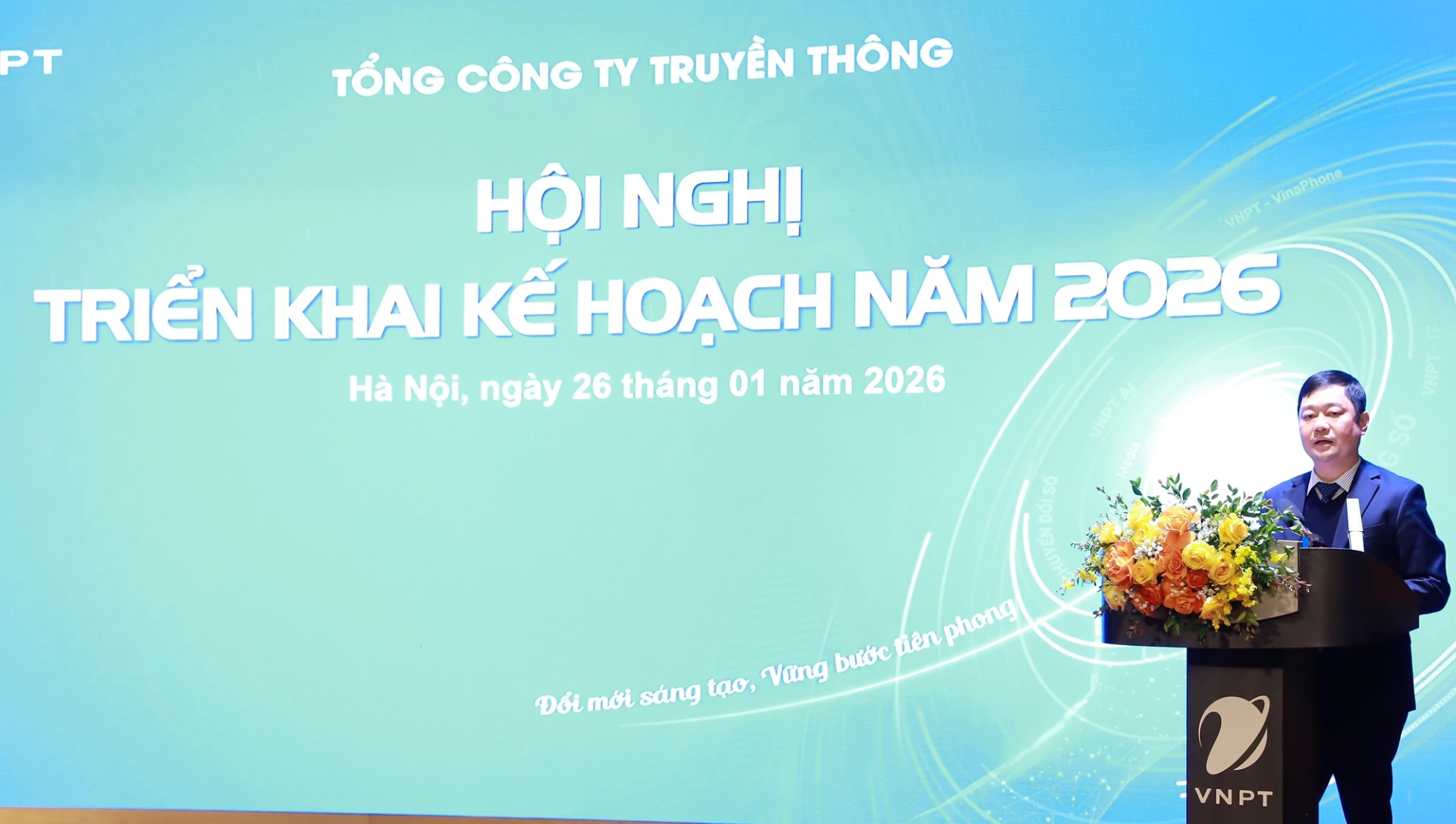  Tổng giám đốc VNPT-Media Vũ Trường Giang phát biểu tại Hội nghị