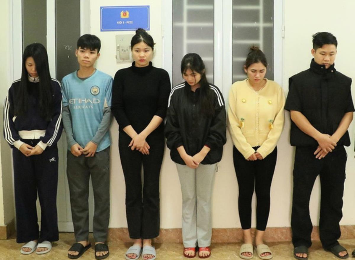 6 đối tượng liên quan đến vụ án.