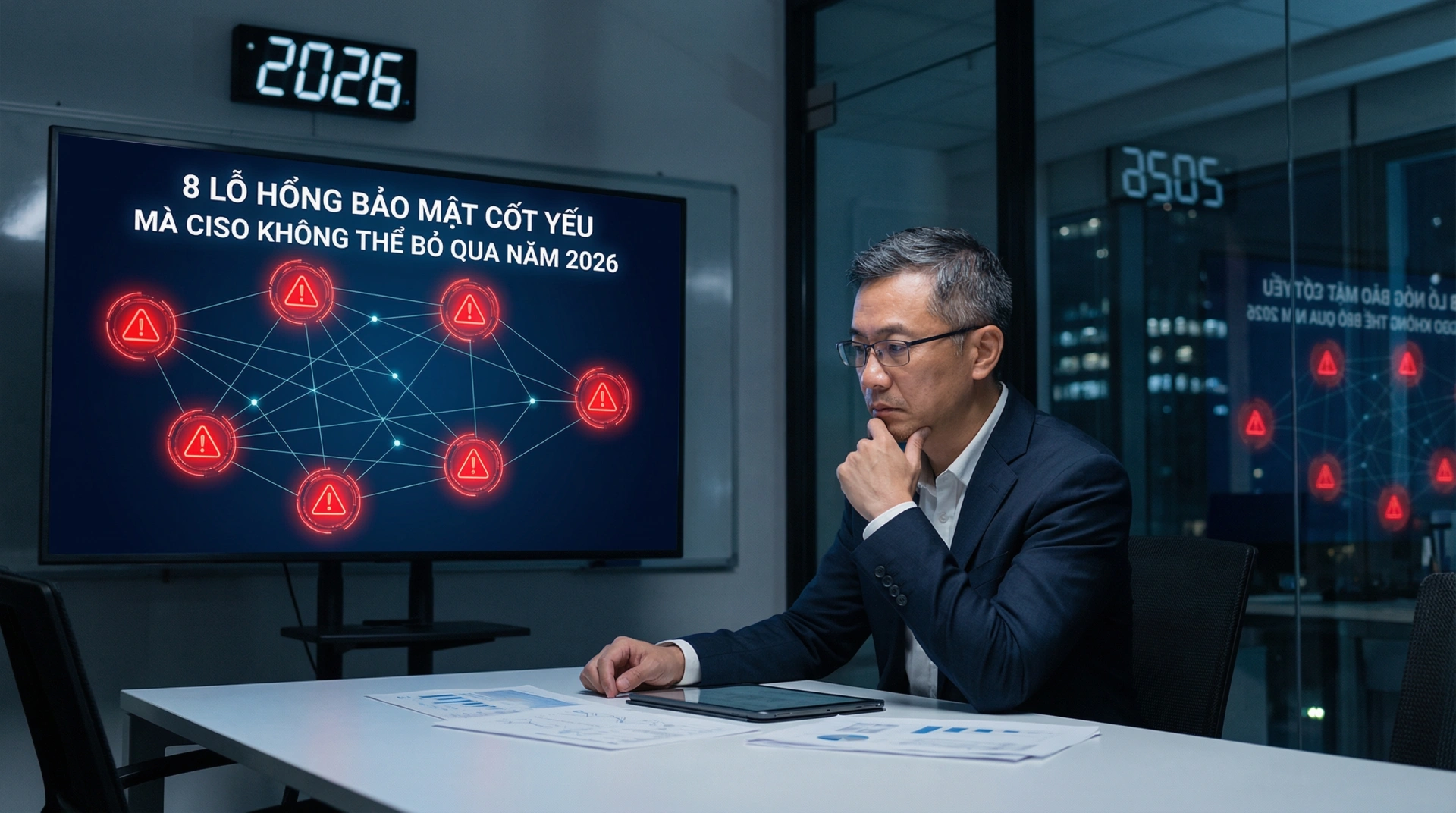 Đảm bảo an toàn hệ thống là trách nhiệm nặng nề của các Giám đốc An ninh thông tin (Ảnh minh họa do AI tạo ra)