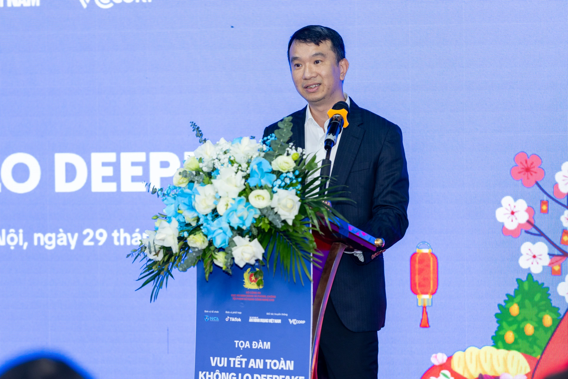 Phó Trưởng Phòng 5, Cục An ninh mạng và phòng, chống tội phạm sử dụng công nghệ cao (A05 - Bộ Công an), cảnh báo các thủ đoạn lừa đảo sử dụng deepfake, deepvoice dịp cận Tết.