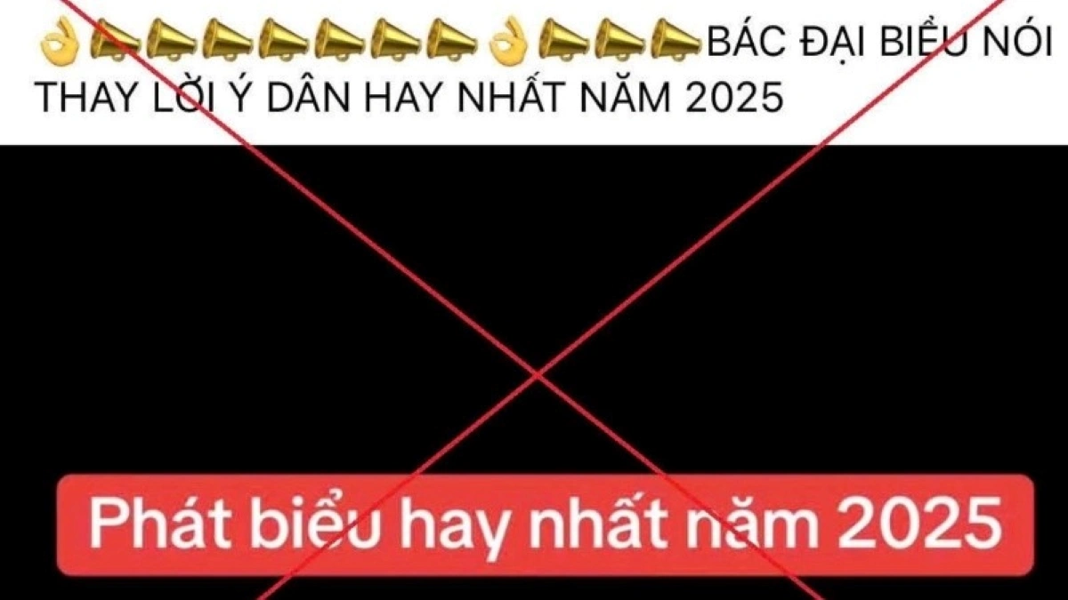 Ảnh chụp màn hình video tạo dựng từ AI có nội dung giả mạo, sai sự thật.