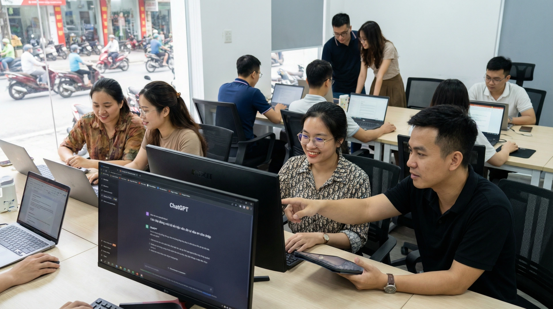 Mức độ thâm nhập AI tại Việt Nam là 23,5% (ảnh minh họa tạo bởi AI)