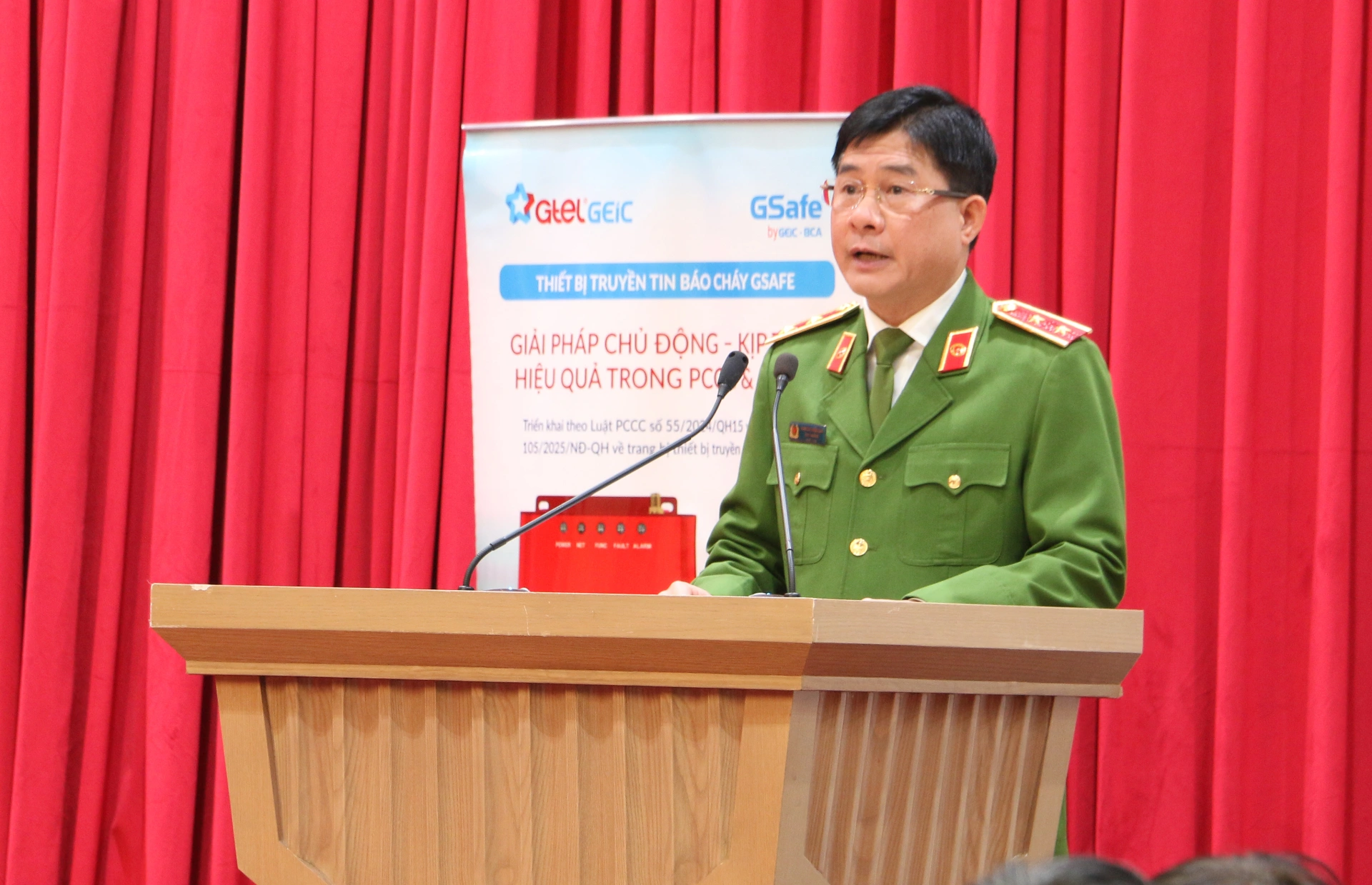 Trung tướng Nguyễn Tuấn Anh, Cục trưởng C07 phát biểu tại sự kiện