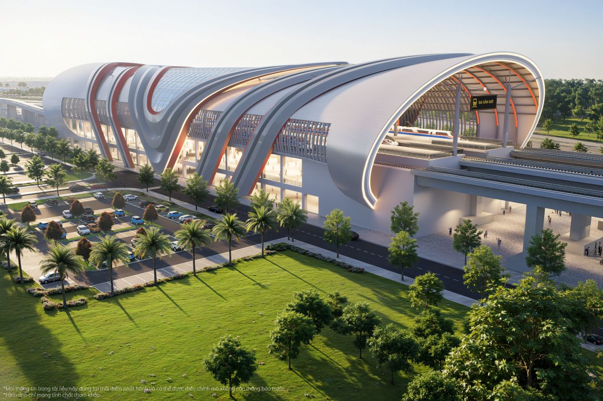 Ga depot tuyến Bến Thành - Cần Giờ kết nối trực tiếp Vinhomes Green Paradise với trung tâm TP.HCM