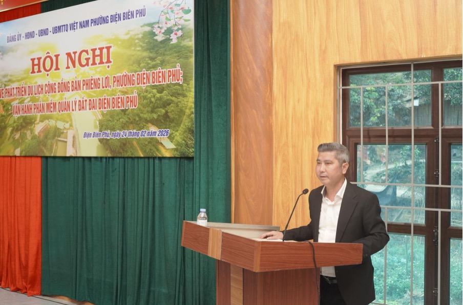 Ông Vũ Xuân Nguyên – Chủ tịch IGB Group phát biểu tại hội nghị.