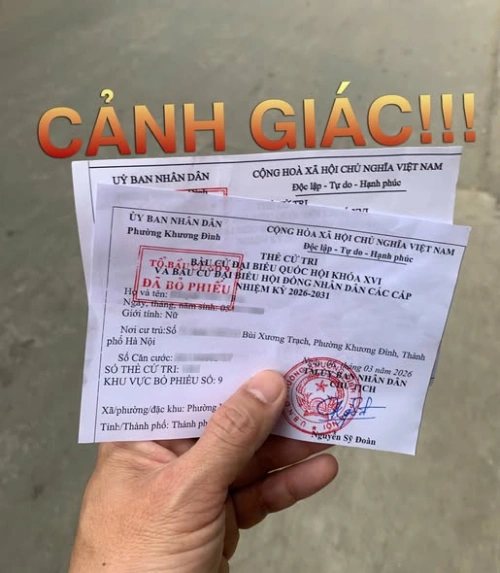 Nguy cơ lộ thông tin cá nhân khi đăng ảnh thẻ cử tri trên mạng xã hội