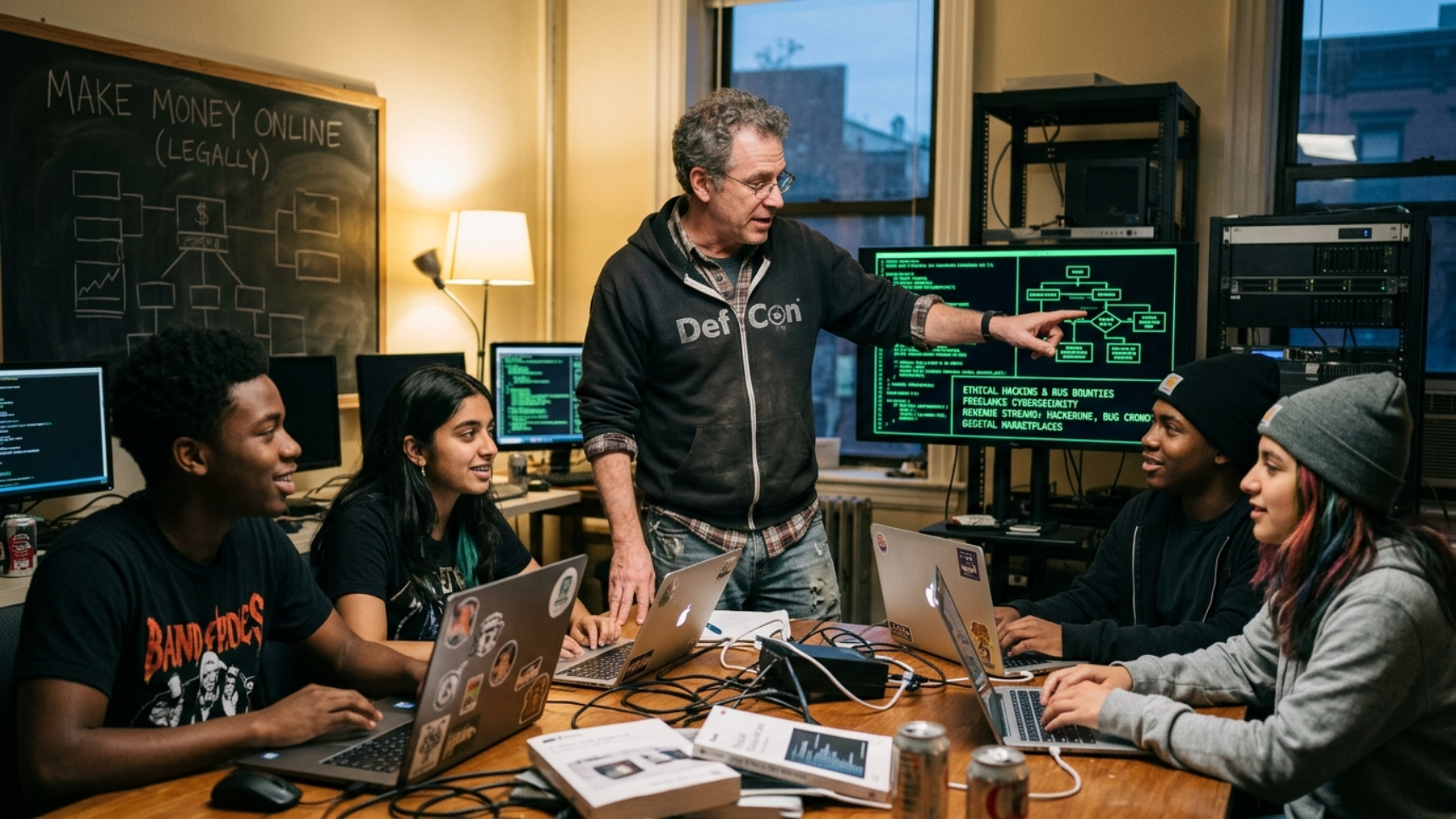 Những hacker tuổi trung niên dày dặn kinh nghiệm là mối đe dọa lớn với các tổ chức, doanh nghiệp (ảnh dùng AI tạo ra)