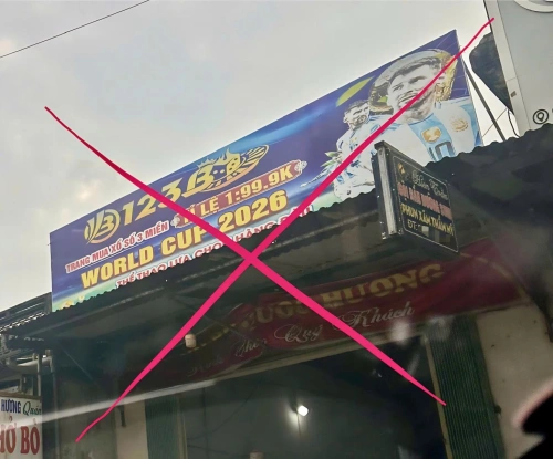 Hưng Yên: Nhiều cơ sở kinh doanh bị phát hiện treo biển quảng cáo cờ bạc online