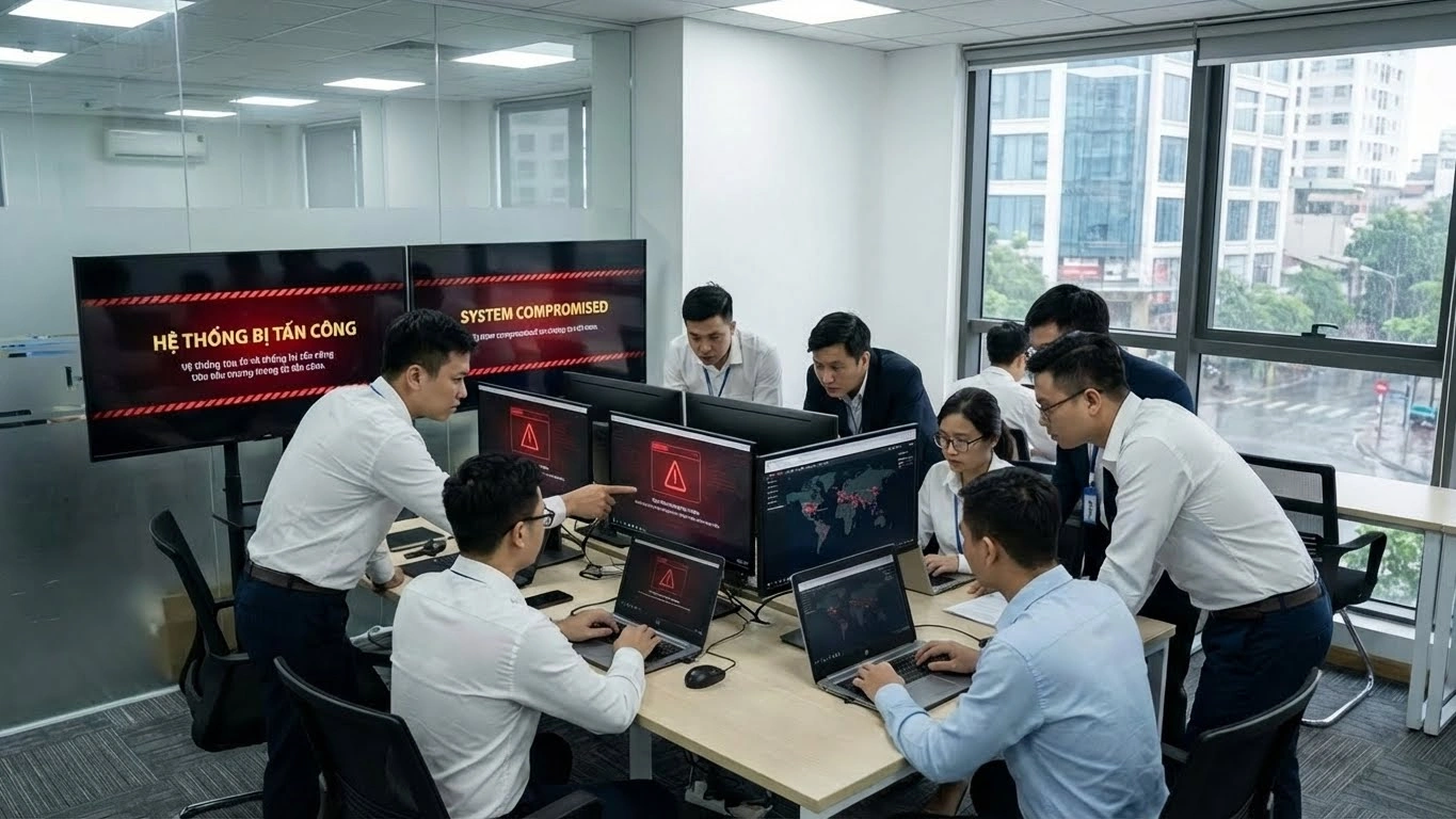 Cần có chế độ ưu đãi hợp lý cho những người làm công tác bảo vệ an ninh mạng (ảnh minh họa do AI tạo ra)