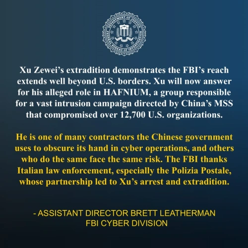 Mỹ dẫn độ tin tặc Trung Quốc từ Ý: Lộ diện mạng lưới đánh cắp dữ liệu vaccine COVID-19