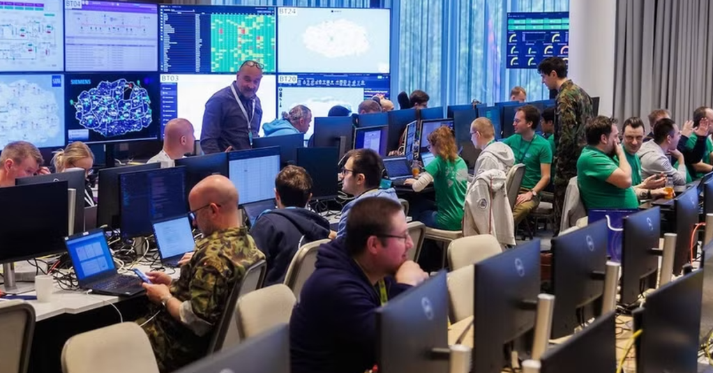 Cuộc diễn tập an ninh mạng quy mô lớn mang tên “Locked Shields. Ảnh: AFP