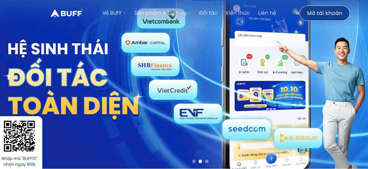 Ứng dụng tích luỹ đầu tư BUFF. Ảnh chụp màn hình.