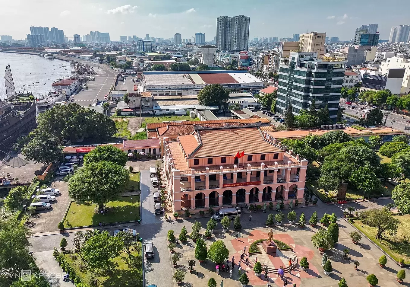 Dự án cải tạo, chỉnh trang khu vực Bảo tàng Hồ Chí Minh - Chi nhánh TP HCM tại cảng Nhà Rồng - Khánh Hội. Ảnh: Trần Quỳnh