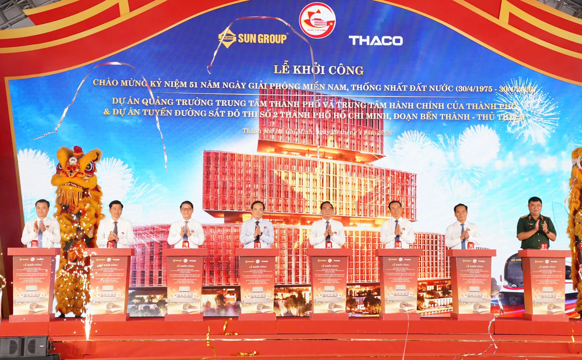 TP HCM khởi công 4 dự án trọng điểm chào mừng 51 năm ngày Giải phóng miền Nam