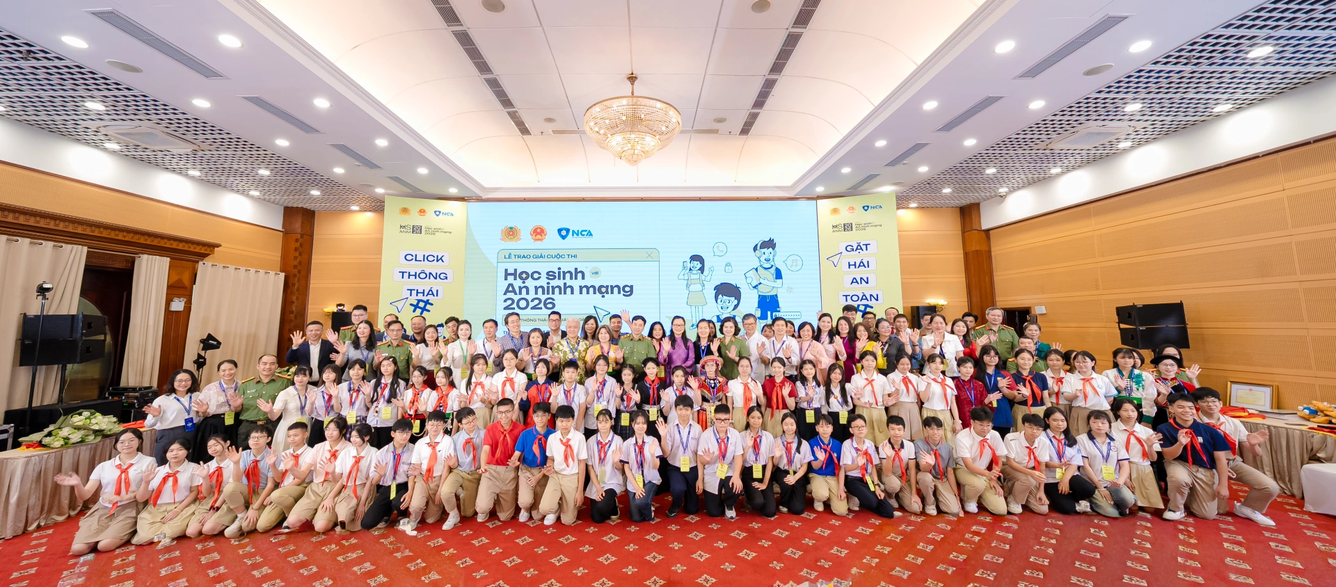 Lễ trao giải “Học sinh với An ninh mạng 2026” khép lại với dấu ấn về quy mô và sự lan tỏa mạnh mẽ trên toàn quốc.