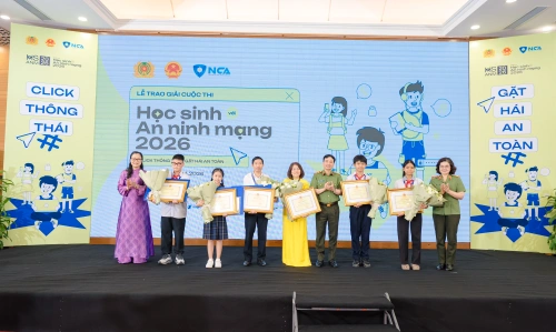 Thí sinh đạt "hai cái Nhất" nói gì về cuộc thi Học sinh với An ninh mạng 2026?