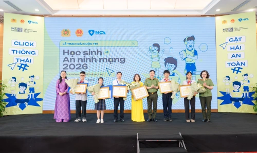 101 học sinh xuất sắc được vinh danh tại Cuộc thi “Học sinh với An ninh mạng 2026”