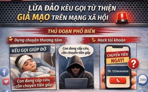 Tây Ninh: Cảnh báo thủ đoạn giả mạo kêu gọi từ thiện, lừa vay tiền qua mạng xã hội