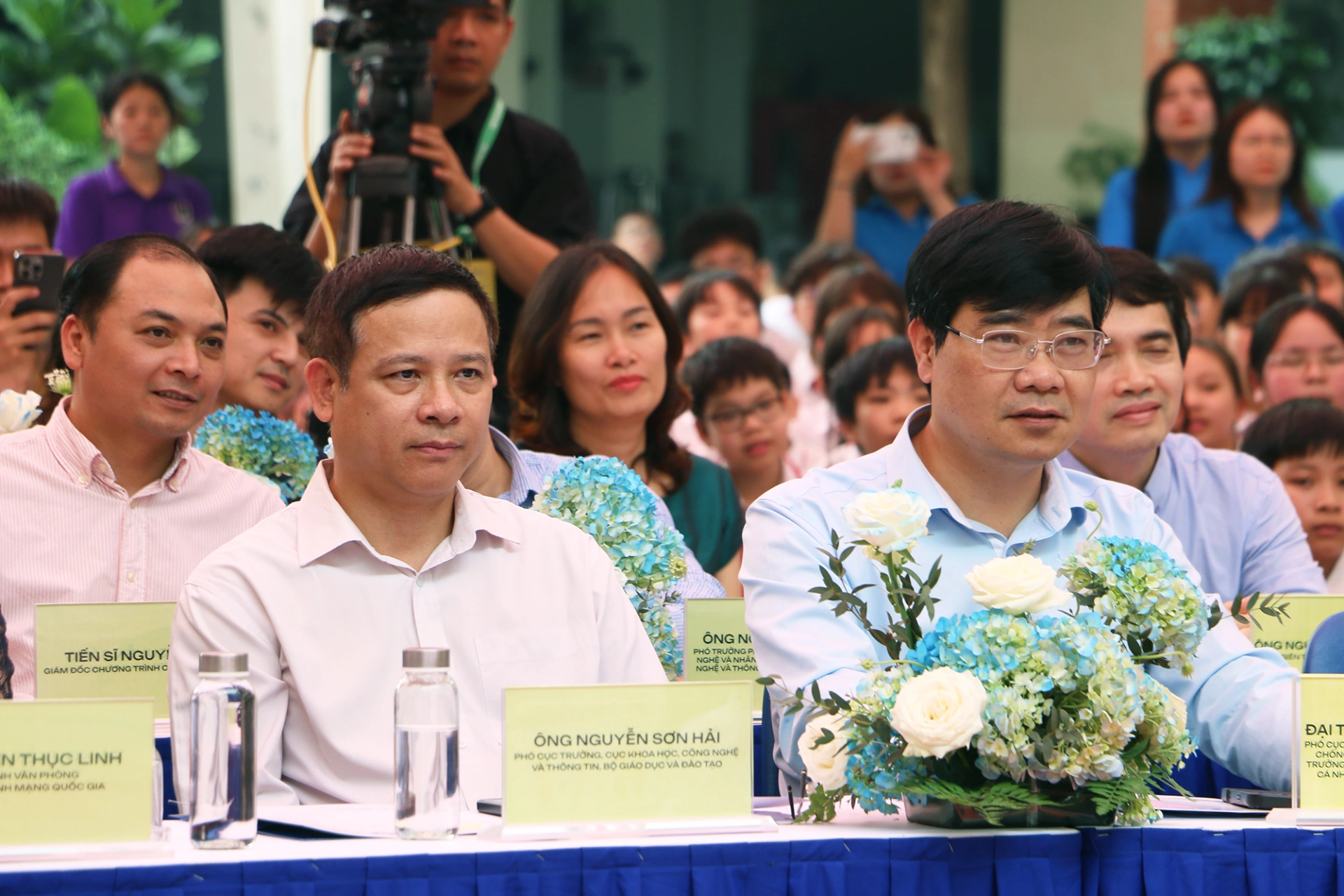 Lãnh đạo Cục A05 và Cục CNTT Bộ Giáo dục và Đào tạo tham dự lễ phát động