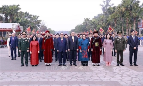 Lãnh đạo Đảng, Nhà nước thành kính tri ân công đức các Vua Hùng