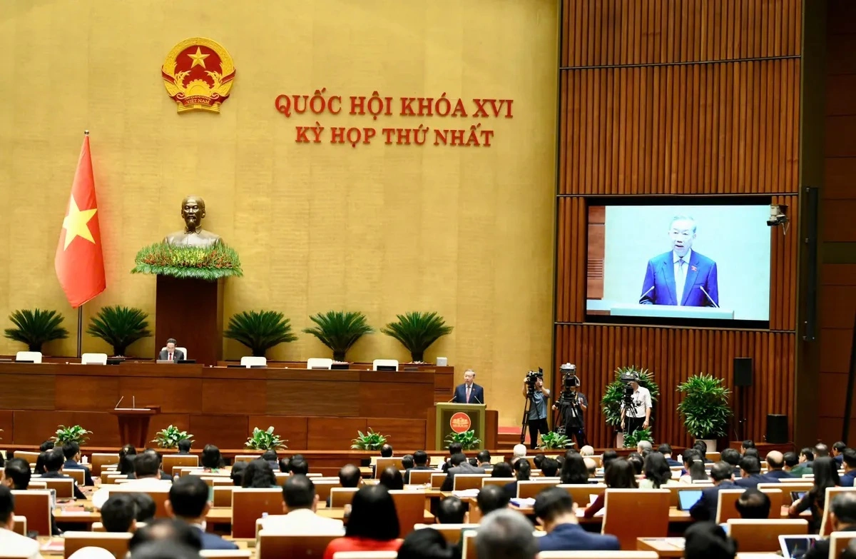 Tổng Bí thư đề nghị Quốc hội khóa XVI tập trung thực hiện thật tốt 4 nhiệm vụ lớn.