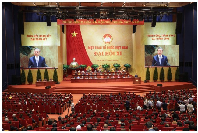 Ngày 12/5, Đại hội đã tiến hành phiên trọng thể. Ảnh: Đại đoàn kết