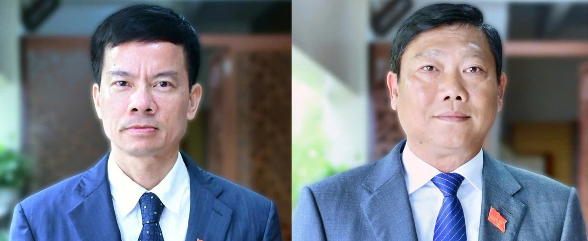 Ông Đỗ Anh Tuấn (bên phải) và ông Bùi Duy Cường (bên trái) vừa được bổ nhiệm vị trí Phó Chủ tịch UBND TP Hà Nội