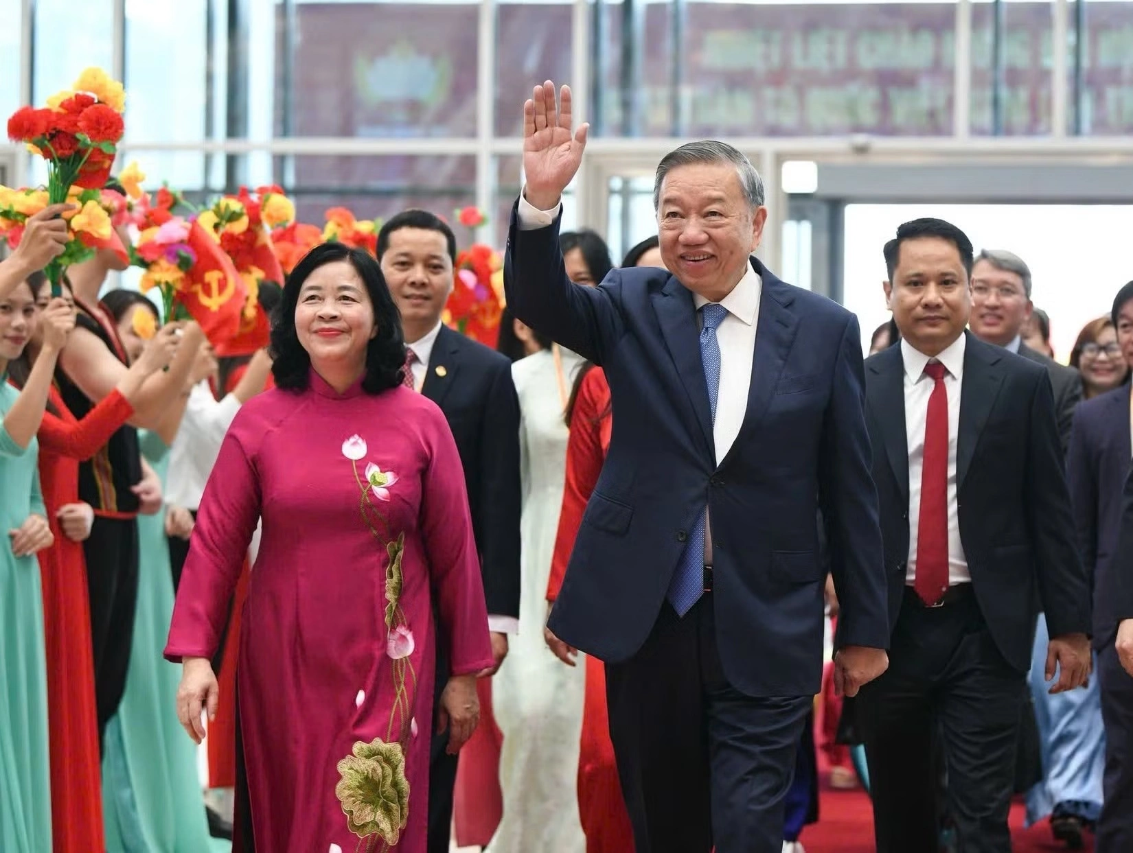 Tổng Bí thư, Chủ tịch nước Tô Lâm và các lãnh đạo Đảng, Nhà nước tới dự Đại hội