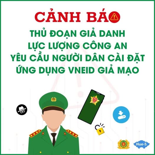 Cảnh giác trước thủ đoạn lừa đảo cài đặt ứng dụng VNeID giả mạo