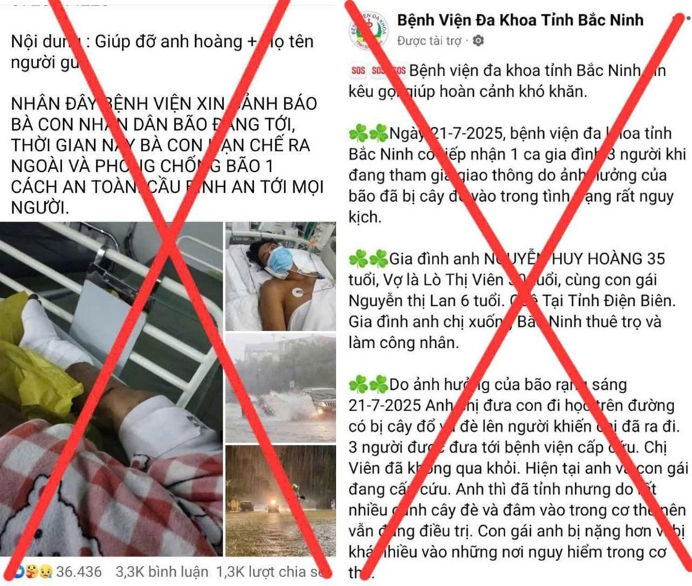 Công an cảnh báo về thủ đoạn tung tin nạn nhân mưa bão để lừa tiền từ thiện