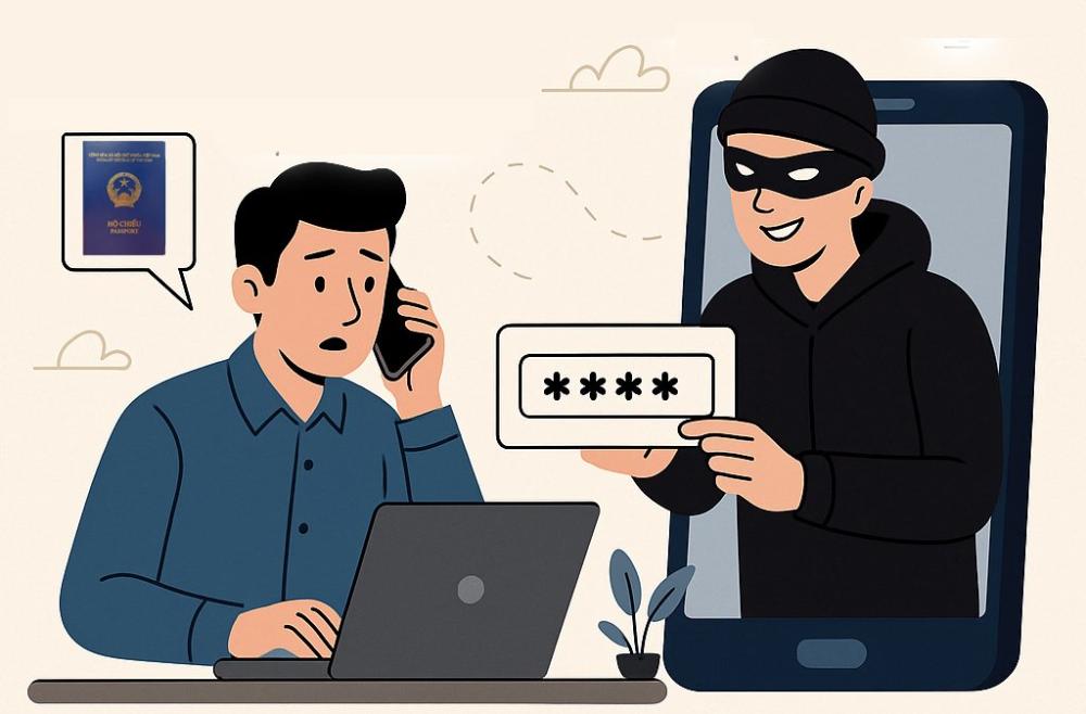 Thủ đoạn lừa đảo mới: Giả danh chuyển phát hộ chiếu để chiếm đoạt tiền và thông tin cá nhân
