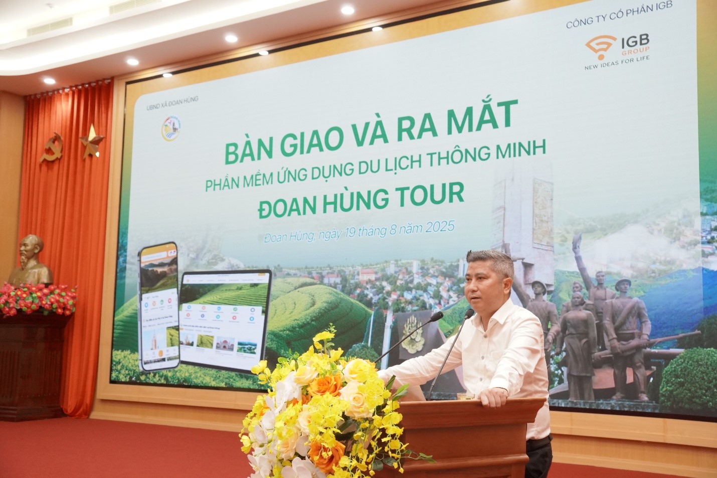 Ông Vũ Xuân Nguyên – Chủ tịch HĐQT IGB Group phát biểu tại sự kiện