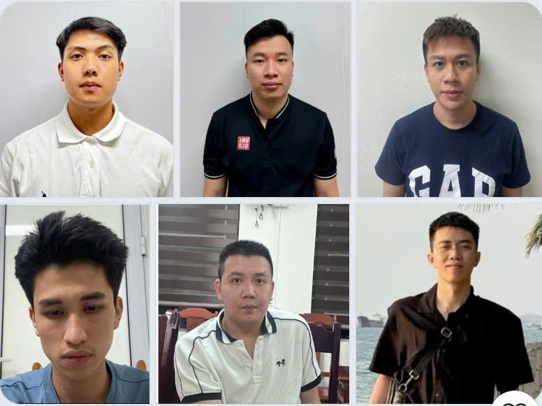 Các đối tượng trong đường dây lừa đảo bị bắt giữ