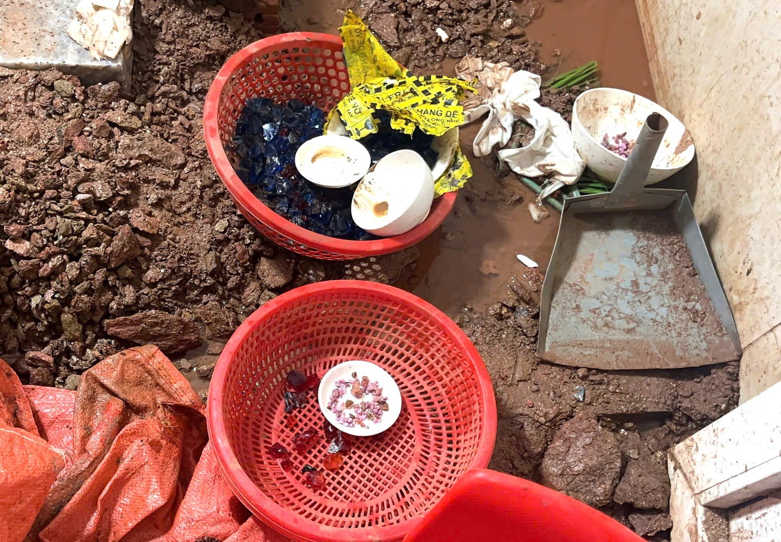 Hiện trường nơi các đối tượng thực hiện livestream mỗi tối.