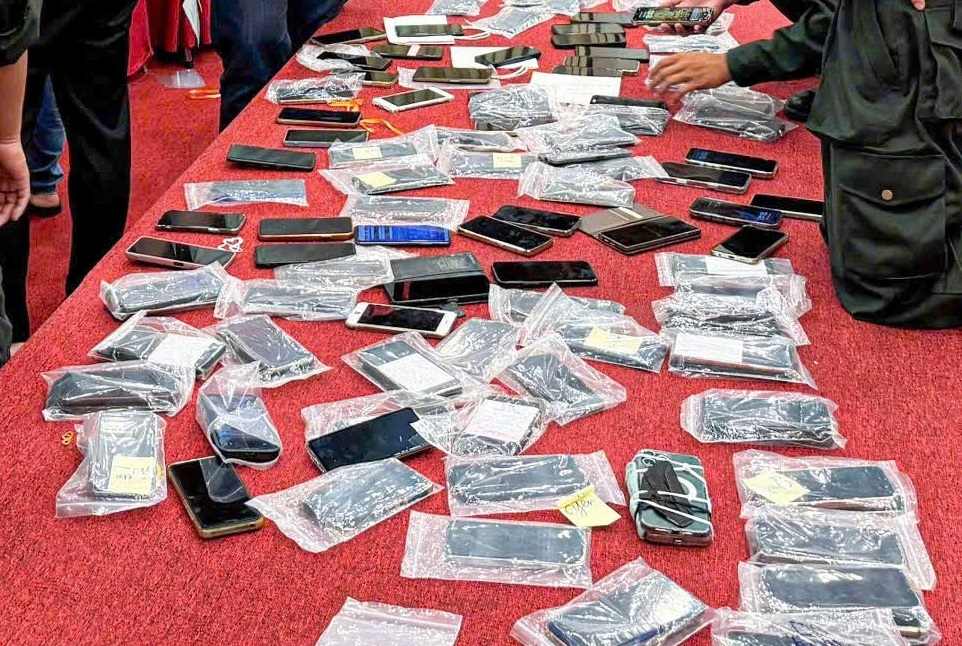 Tang vật thu giữ phục vụ công tác điều tra, xác minh vụ án.