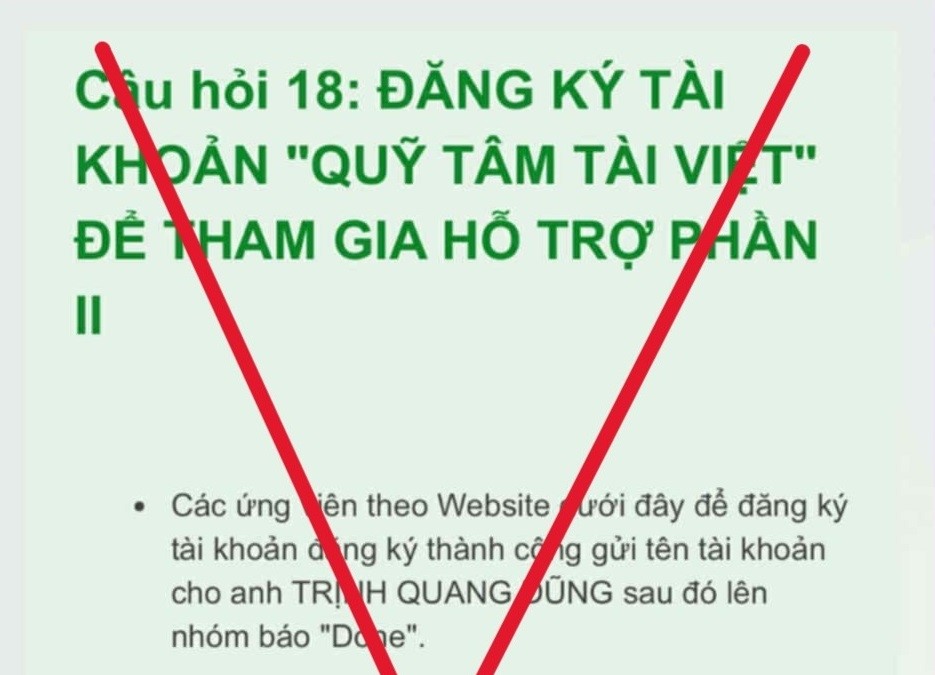 Cảnh báo thủ đoạn lừa đảo mạo danh Vietcombank tuyển dụng dự án an sinh xã hội