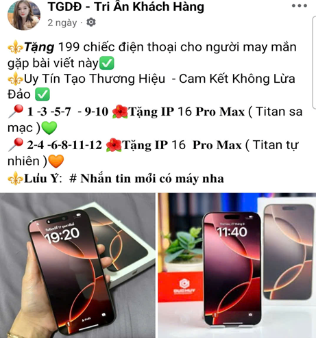 Cảnh báo lừa đảo qua hình thức tri ân khách hàng
