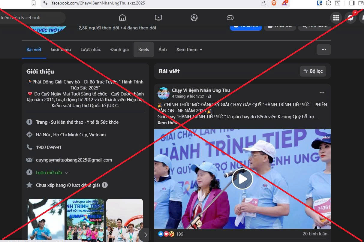 Nở rộ giải chạy “từ thiện” giả mạo để lừa đảo trên mạng xã hội