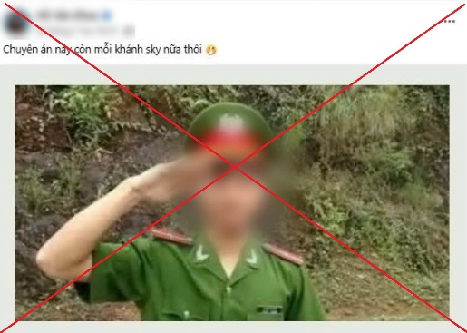 Hình ảnh đăng tải sai sự thật trên mạng xã hội