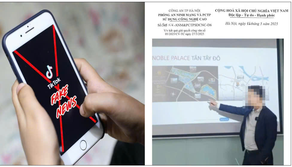 Tài khoản TikTok “Nhà Tốt” bị xử phạt và phải gỡ bỏ toàn bộ nội dung sai sự thật về dự án Noble Palace Tay Thang Long. Hiện nay, các hành vi đưa tin sai sự thật ảnh hưởng đến quyền và lợi ích hợp pháp của tổ chức, cá nhân có thể bị xử phạt hành chính, thậm chí truy cứu trách nhiệm hình sự, với mức phạt tiền hoặc tù giam tuỳ trường hợp.
