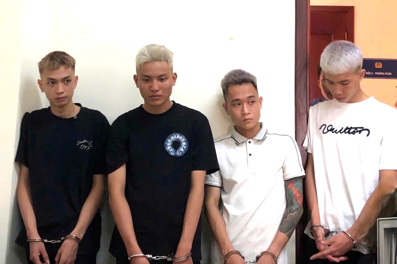 Các đối tượng bị bắt giữ.