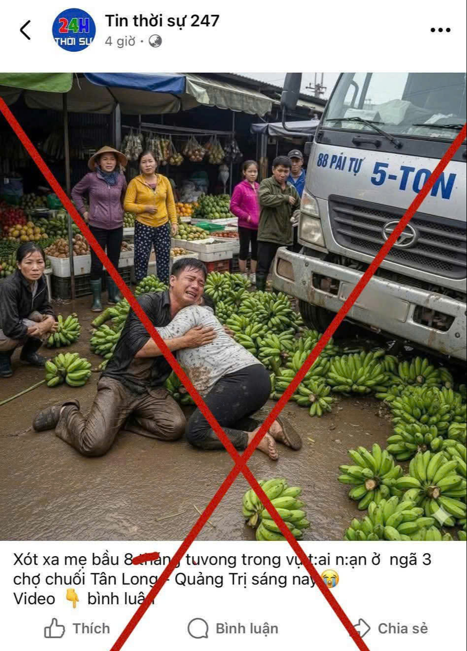 Ảnh từ AI được đăng tải