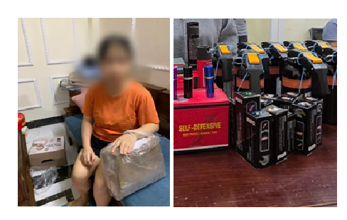 Đối tượng trong đường dây và tang vật của vụ việc