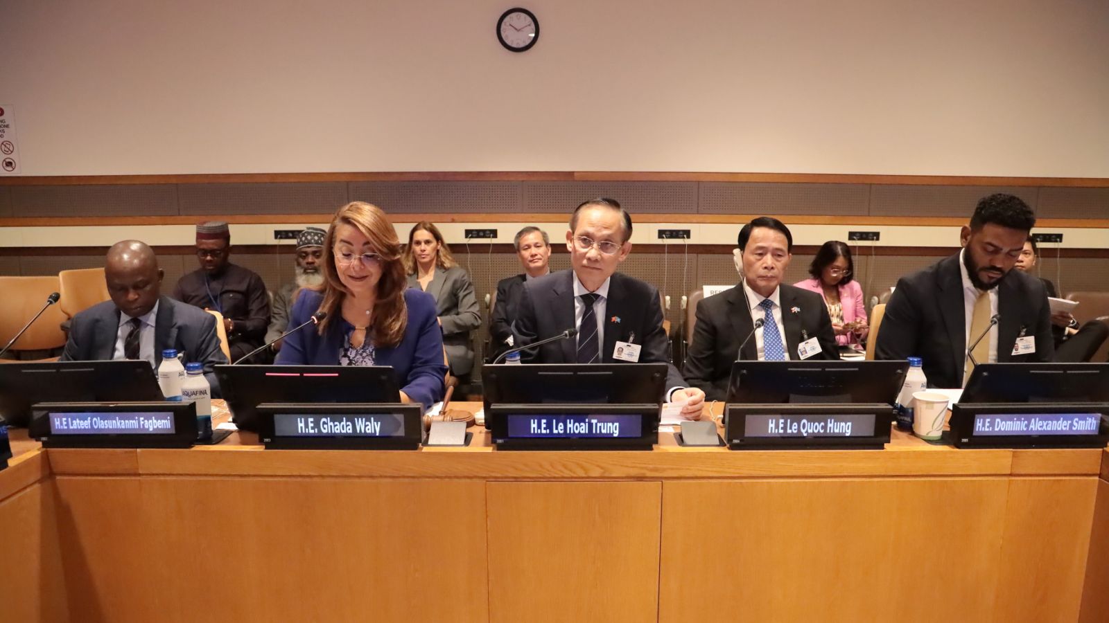 Đoàn Việt Nam và Phó Tổng Thư ký LHQ Ghada Waly