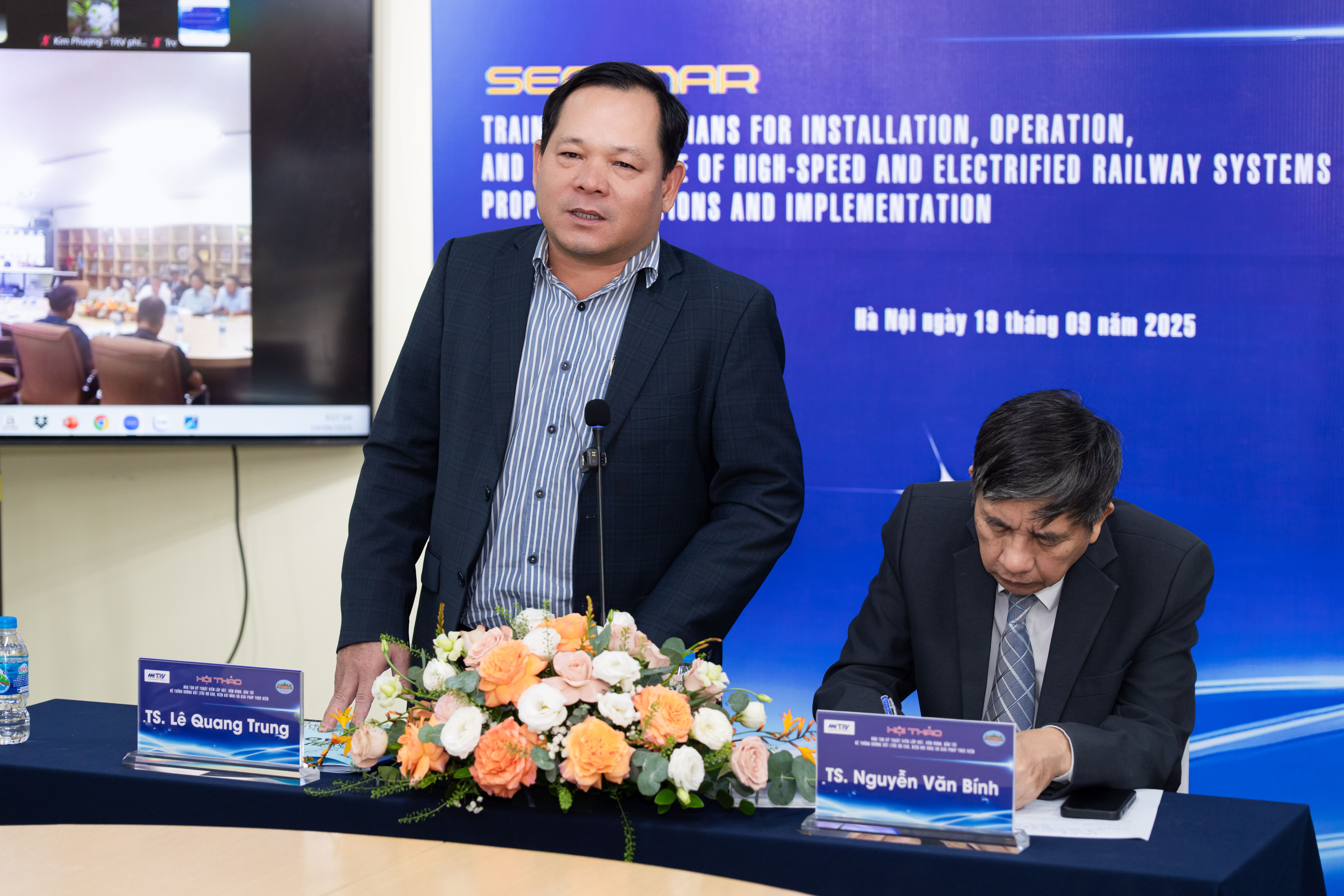 TS. Lê Quang Trung, Chủ tịch Hội đồng Trường Cao đẳng Lilama 2 phát biểu