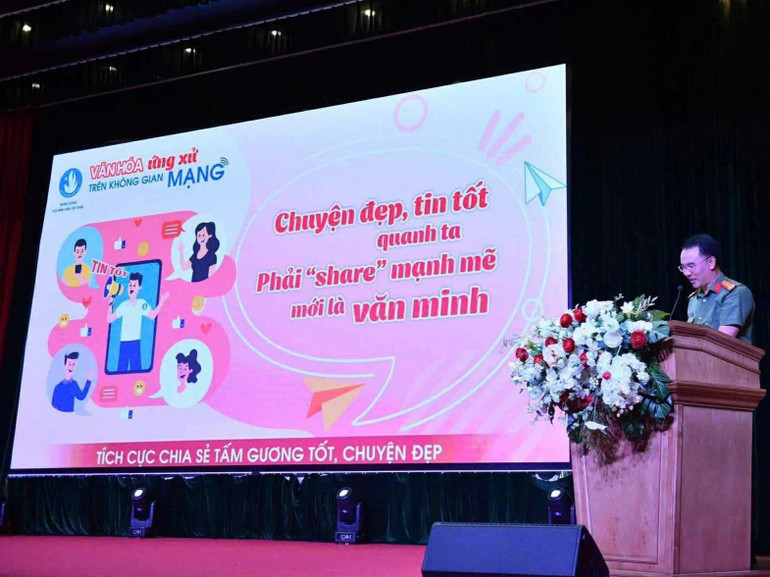 Lực lượng A05 chia sẻ về văn hóa ứng xử trên không gian mạng