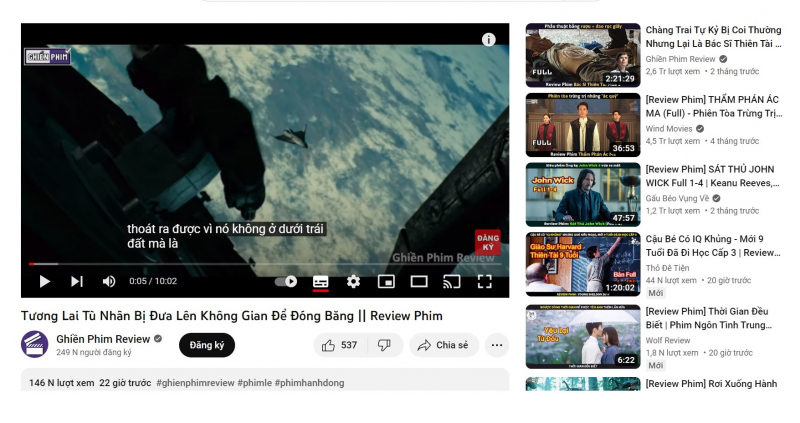 Các kênh review phim trá hình xuất hiện tràn lan trên mạng.Ảnh Báo CAND