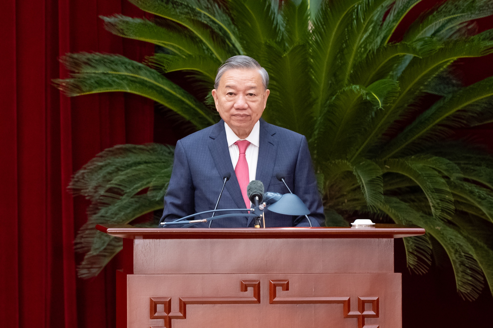 Tổng Bí thư Tô Lâm phát biểu bế mạc Hội nghị. Ảnh: Nhật Bắc