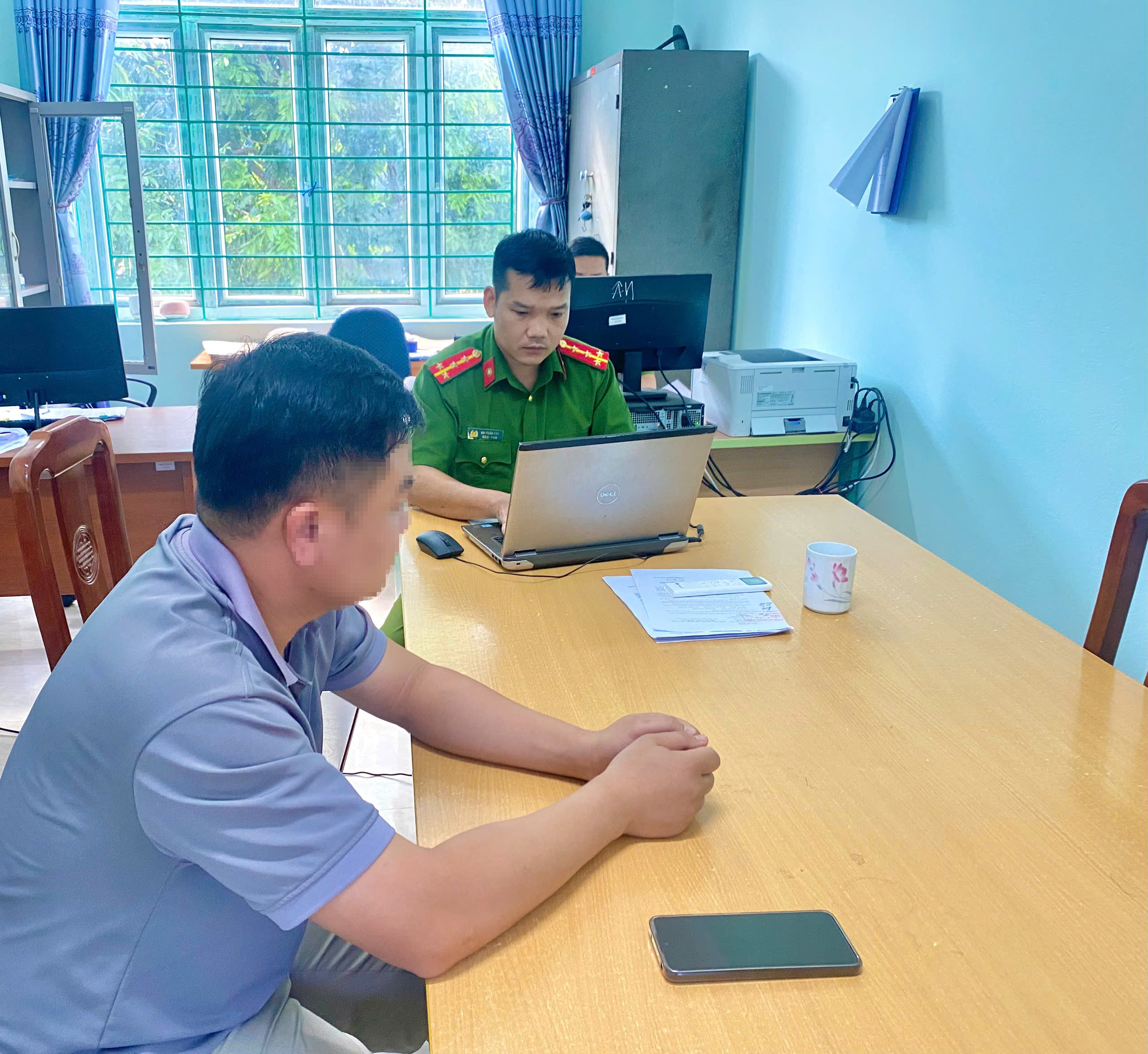 Công an xã Đại Đồng đã triệu tập và làm việc với ông Bùi Văn D.