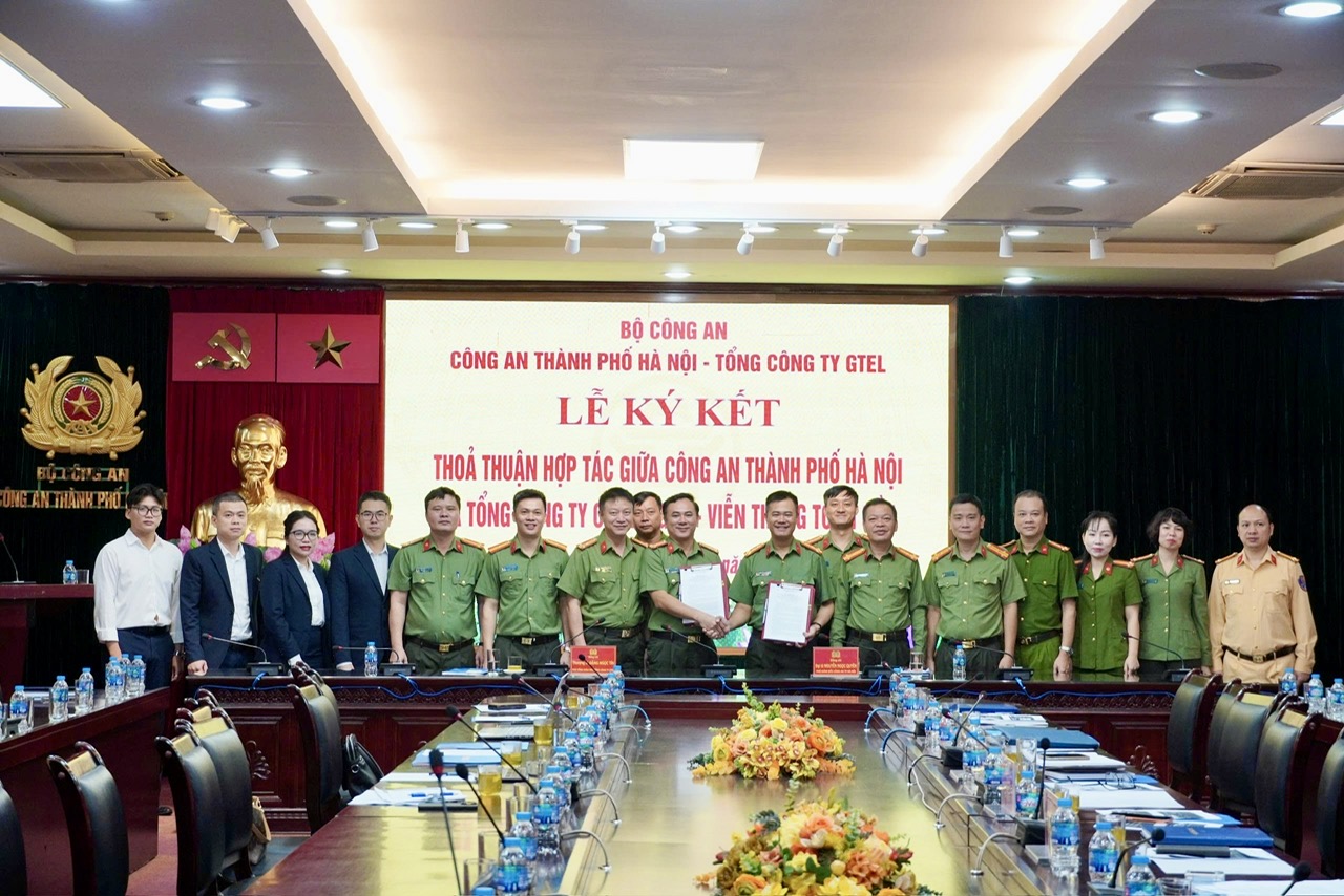Công an Thành phố Hà Nội ký kết thỏa thuận hợp tác công nghệ với Gtel, hướng tới nền hành chính số vì dân
